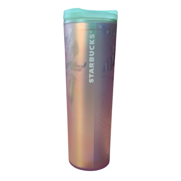 Starbucks 2022 Soft Touch Holographic Siren Mermaid Tumbler 16oz NWT - Picture 2 of 4